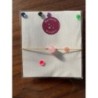 Petit bacelet fin perle en verre rose pale