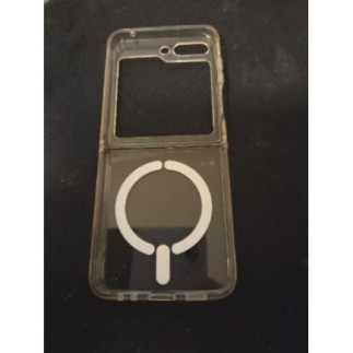 Coque transparente, Samsung Galaxy Z Flip 5 avec anneau induction 