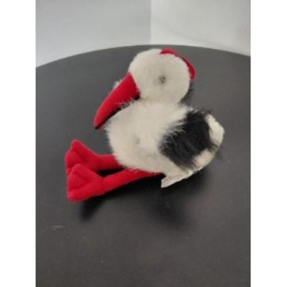 Cigogne en peluche