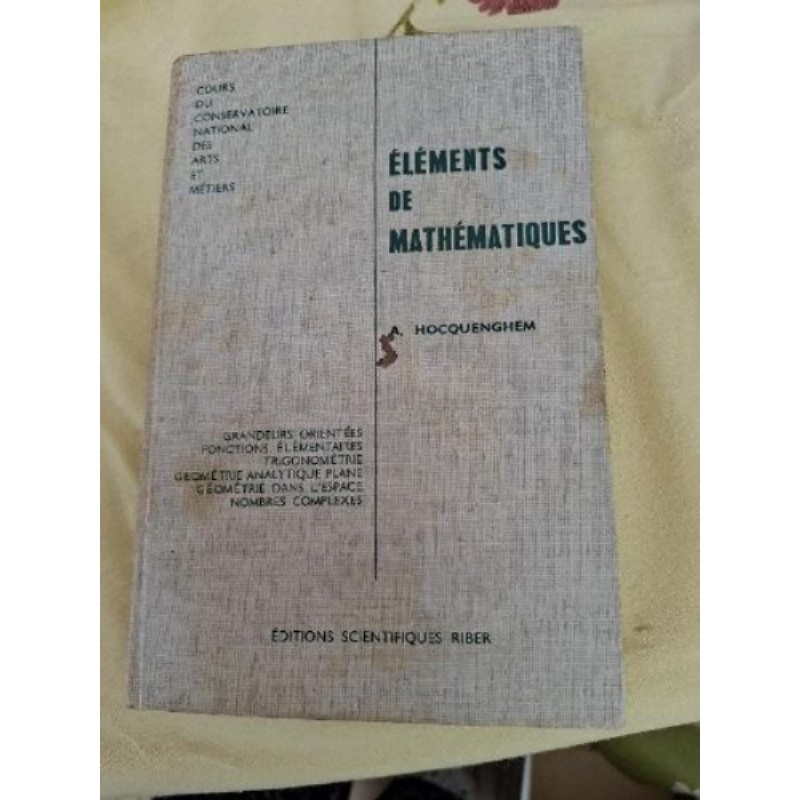 Éléments de mathematiques 2969