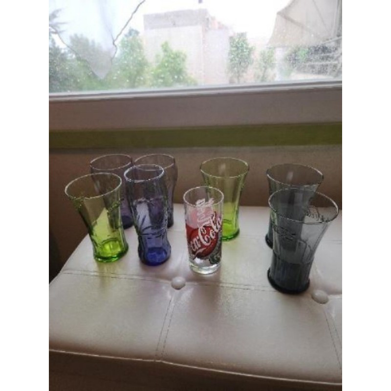 8 verres coca cola 