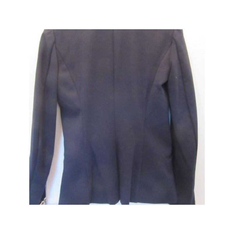 (4335) VESTE tailleur femme H&M T.36 bleu marine cintrée neuf
