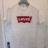 (4371) TEE SHIRT homme LEVIS T. S large blanc coton