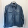 (4415) CHEMISE homme COLOR & DUTY bleu jean T. M large coton