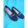 MOCASSIN BLEU MARINE & MARRON   36  NEUF