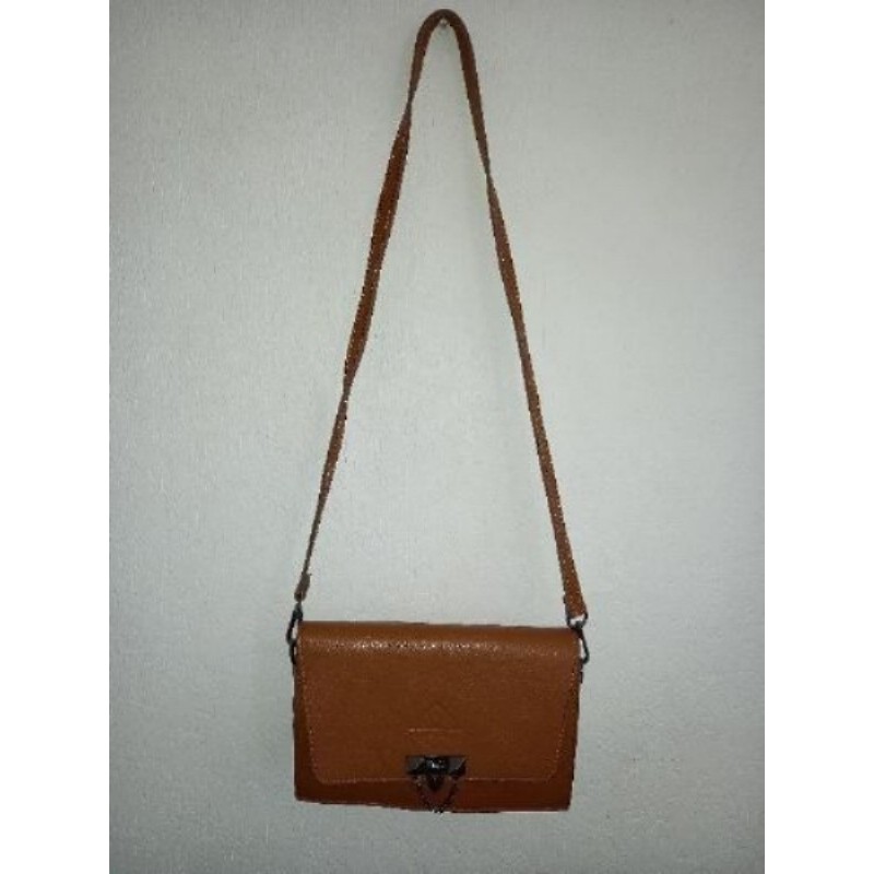 SAC A MAINS AOC Paris CUIR MARRON NEUF
