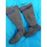 BOTTES BEIGE & MARRON LAUREANA CUIR 37 BON ETAT