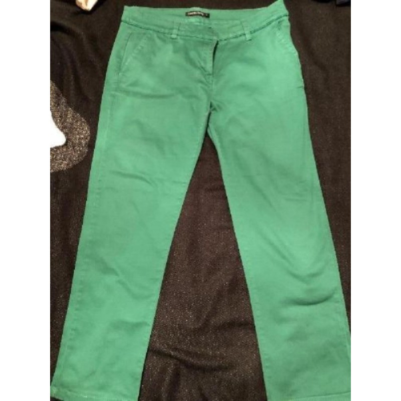 Pantalon MONOPRIX 3/4 vert taille 42