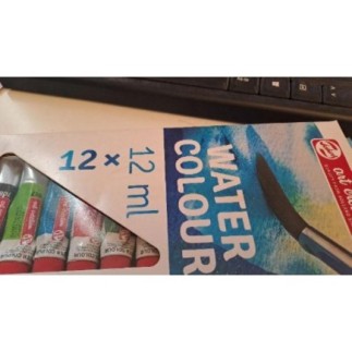 12 tubes de gouache neufs
