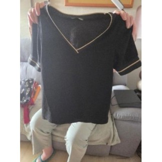  C Chemisier noir taille 34