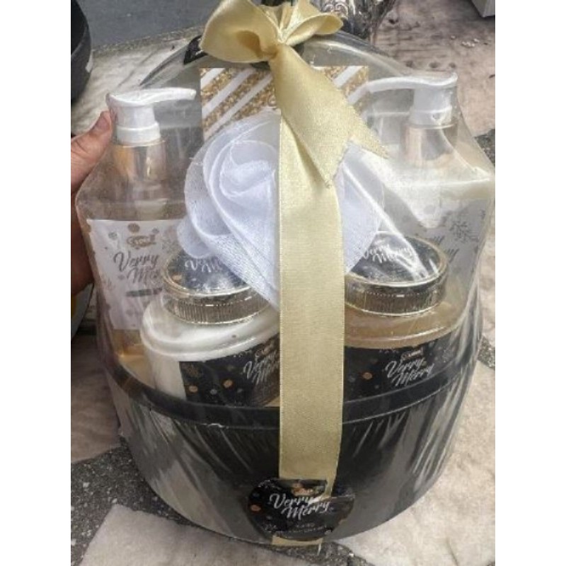 Coffret produits bain vanille gloss