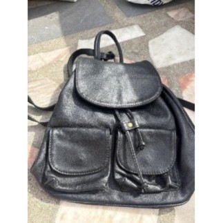 Sac à dos cuir noir italien