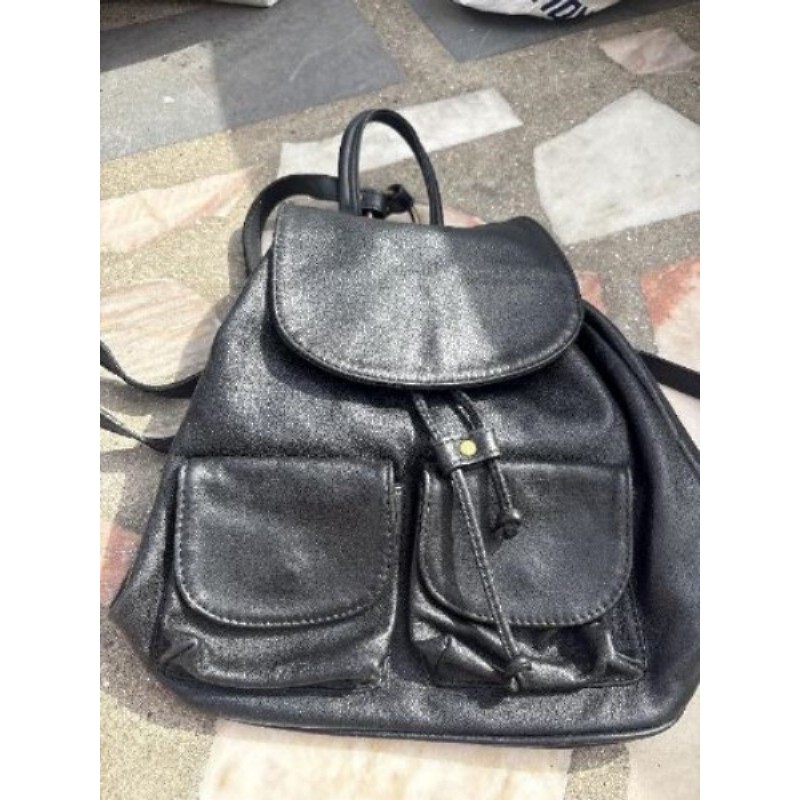 Sac à dos cuir noir italien