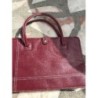 Sac à main cuir pierre balmain bordeaux 