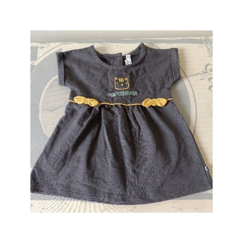 Robe bleu Mon petit chaton Sucre d'Orge 3 mois