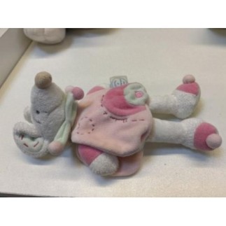 Peluche rose souris doudou...