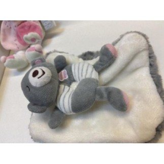 Peluche nounours gris et...