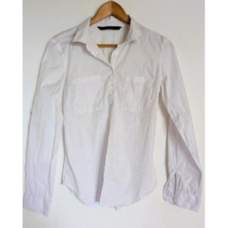 Chemisier Zara Basic Blanc...