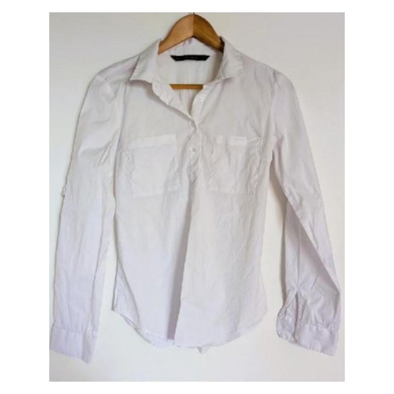 Chemisier Zara Basic Blanc Taille : S