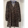 Robe courte à fleurs foncé Zara / T.M