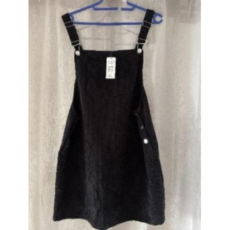 Robe salopette velours noir...