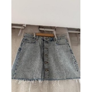 Mini jupe bleu clair Zara /...