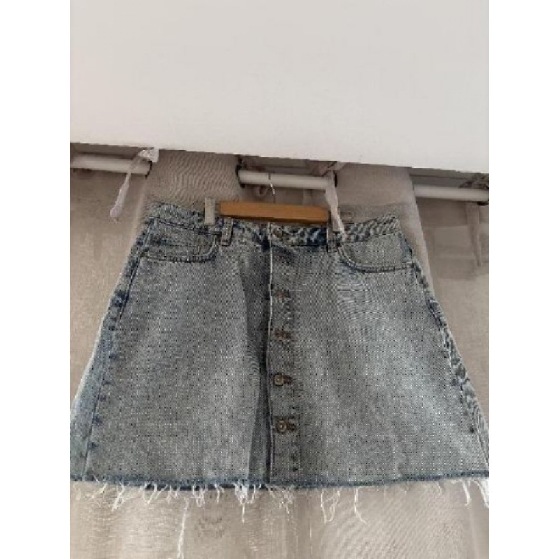 Mini jupe bleu clair Zara / T.M