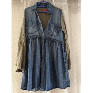 Robe courte jean et kaki...