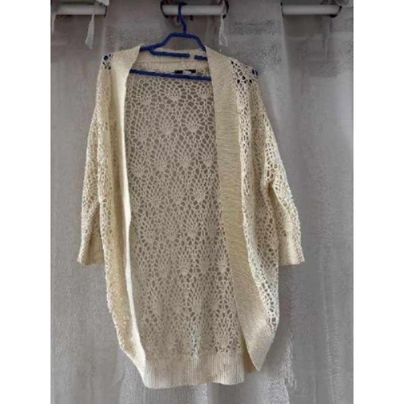 Gilet crochet blanc Mango / T.M