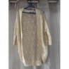 Gilet crochet blanc Mango / T.M