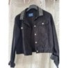 Veste en jean noir et clous carrés Pull & Bear / T.M jamais portée 