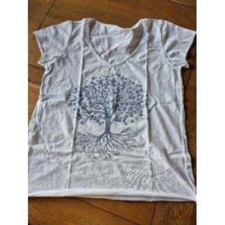 Tee shirt blanc imprimé 