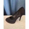 Chaussure talons noir contour bordé dentelle taille 37