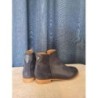 Bottine TAO bleu nuit cuir et daim taille 35