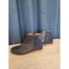 Bottine TAO bleu nuit cuir et daim taille 35
