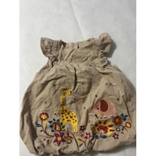 Robe bébé beige velours Du...