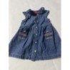 Robe fille bleu sans manches Tissaia 12 mois