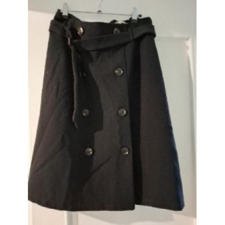 Jupe en laine noir T38