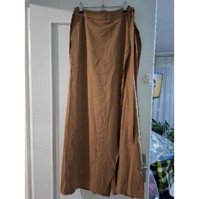 Pantalon jupe fluide camel T38