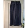 Jupe droite longue  bleu T40
