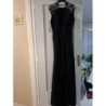 Robe de soirée noir perlée T36 