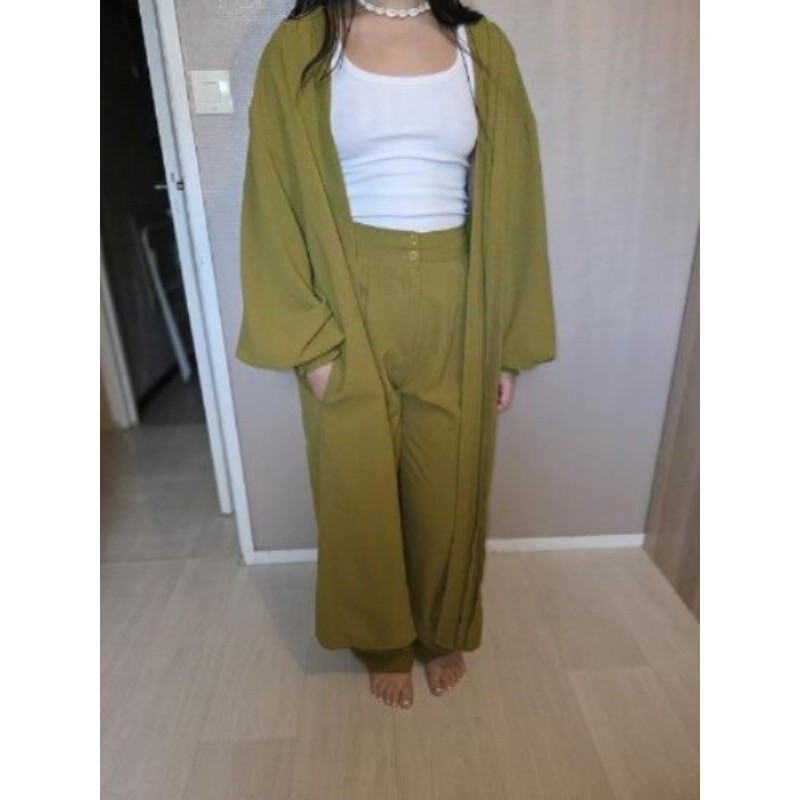 Ensemble vert olive KOOIOOK taille S 