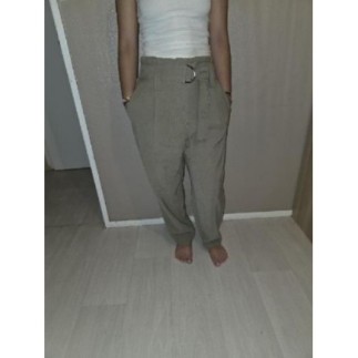 Pantalon ceinture ZARA vert...