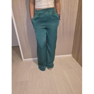 Pantalon Vert satin Taille S