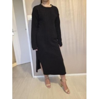 Robe pull noir JASMINAH...