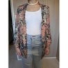 Blazer fleurs taille S