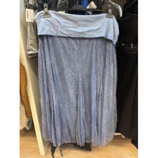 Jupe bleu jean voile...