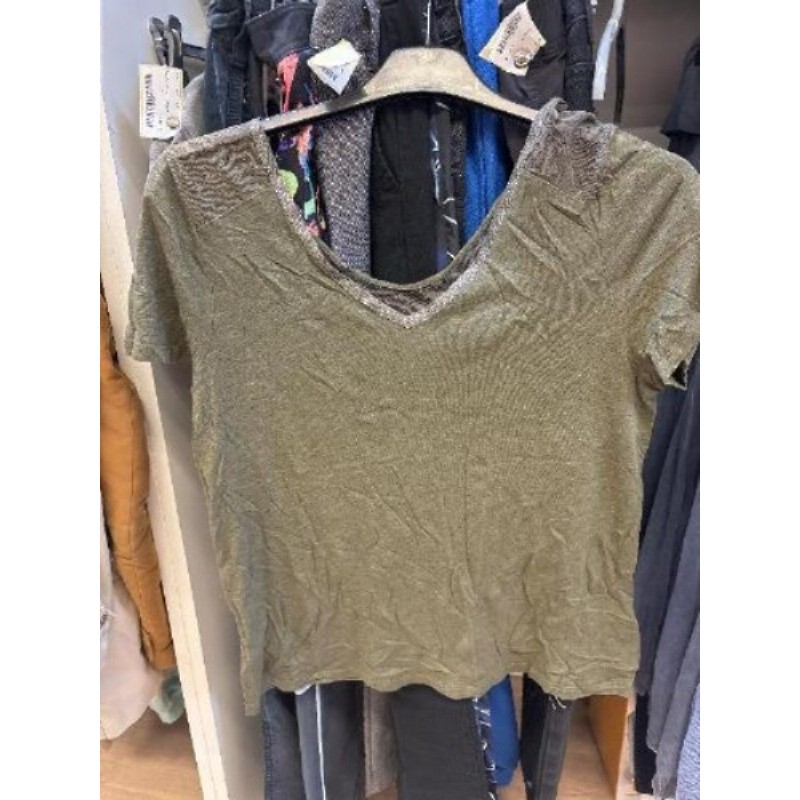 Tee shirt kaki CACHE CACHE taille 40-42