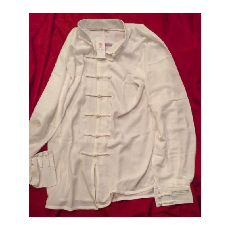 Chemise de Tai Chi homme blanche XL - Neuve avec étiquette