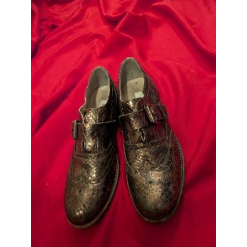 Derbies femme cuivrés à écailles Clarks - Pointure 39